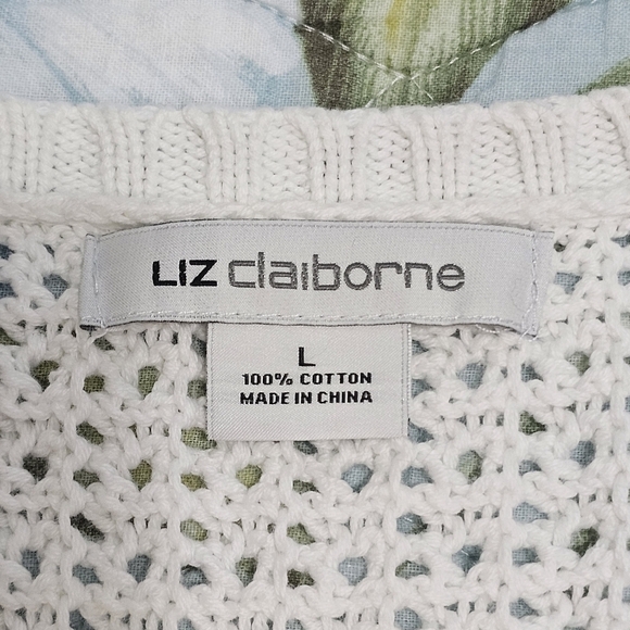 🟠 4 for $25 🟠 LIZ CLAIBORNE 3/4 SLEEVE SWEATER - Picture 4 of 7